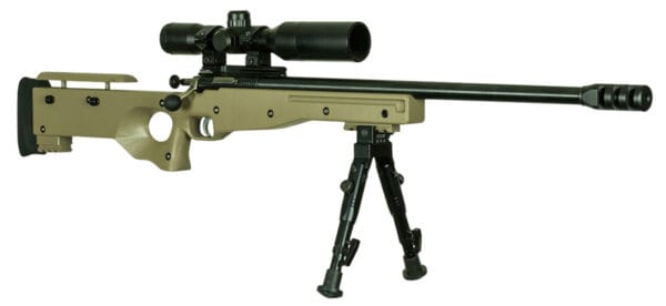 Crickett KSA2152 CPR Complete Package 22 LR Caliber with 1rd Capacity, 16.12" Barrel, Blued Metal Finish & Fixed with Adjustable Cheekpiece Flat Dark Earth Stock Right Hand