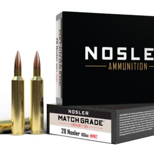 Nosler 51287 Match Grade  28Nosler 168gr Custom Competition Hollow Point Boat Tail 20 Per Box/10 Case