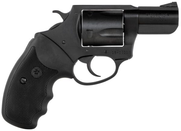 Charter Arms 63520 Mag Pug  Large 357 Mag, 5 Shot 2.20" Black Nitride Steel Barrel, Cylinder & Frame w/Black Finger Grooved Rubber Grip