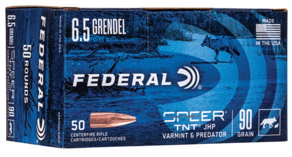 Federal AE65GDL90VP American Eagle Varmint & Predator 6.5Grendel 90gr Jacketed Hollow Point 50 Per Box/5 Case