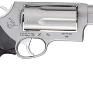 Taurus 2-441039MAG Judge Magnum Compact 45 Colt (LC)/410 Mag 5rd, 3" Matte Stainless Steel Barrel, Cylinder & Frame, Black Finger Groove Grip, Exposed Hammer