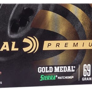 Federal GM223M3 Premium Gold Medal 223Rem 77gr Sierra MatchKing BTHP 20 Per Box/10 Case