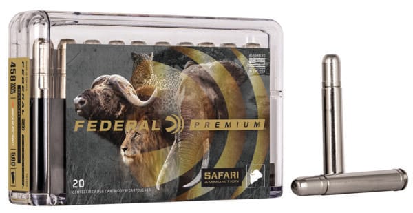 Federal P458T2 Premium Safari Cape-Shok 458WinMag 500gr Trophy Bonded Bear Claw 20 Per Box/10 Case