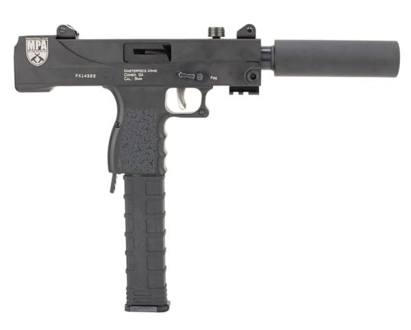 MasterPiece Arms 30T Defender Top Cocking TB 9mm Luger 5.50" 30+1 Black Cerakote