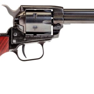 Heritage Mfg RR22999MB4 Rough Rider  22 LR 22 WMR 9 Shot, 4.75" Black Steel Barrel, Black Zinc Alloy Frame, Black Cylinder, Cocobolo Grip, Hammer/Thumb Safety, Exposed Hammer