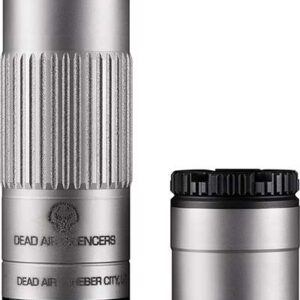 DEAD AIR MOJAVE 9 SILVER MODULAR 9MM SILNCR GMS LOW BACK PRESSURE W/ 1/2-28 PSTN