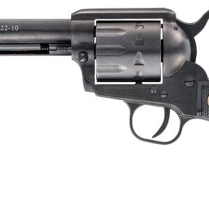 Chiappa Firearms CF340160 SAA 1873  Medium Frame 22 LR 10 Shot, 5.50" Blued Steel Barrel, Blued Steel Frame, Blued Cylinder, Black Plastic Grip, Exposed Hammer