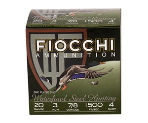 FIOCCHI 20GA #4 FLYWAY STEEL 25/250