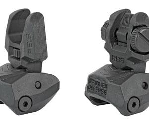 FAB DEF POLY FLIP-UP SIGHT SET BLK