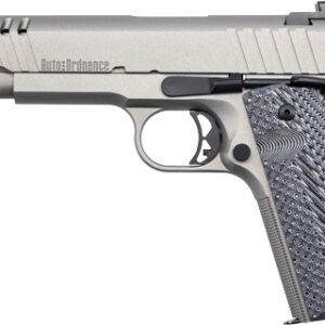 AUTO-ORDNANCE 1911A1 45ACP - STAINLESS ADJ SIGHT GRAY G10