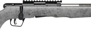 SAVAGE B22 22WMR TIMBERLITE - THUMBHOLE 18" CF 10RD GRY WOOD