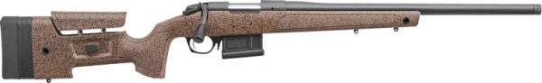 BERGARA B14 HMR 308 WIN 20" - BLACK CERA/BROWN MINI CHASSIS