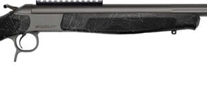 CVA SCOUT TD 45-70 25" W/RAIL - & BRAKE TUNGSTEN/BLACK WEB