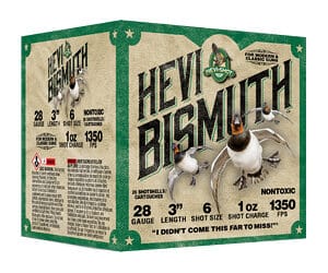 HEVI BISMUTH 28GA 3" 1OZ #6 25/250