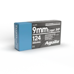 AGUILA 9MM 124GR JHP 50RD BOX 10 BXS PER CS