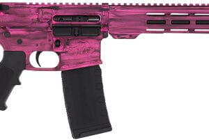 GLFA AR15 BATTLEWORN 223 WYLDE - 16" NIT BBL PRISON PINK