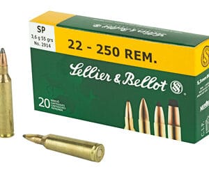 S&B 22-250 55GR SP 20/500