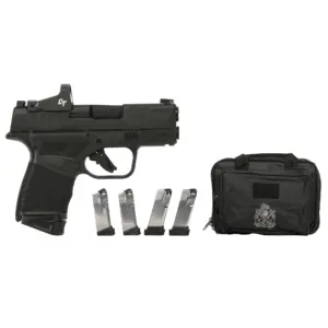 SPRINGFIELD ARMORY HELLCAT GEAR UP PKG OSP 9MM 3" BLK 5-10RD CT-1500, RANGE BAG