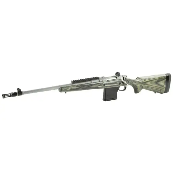 RUGER SCOUT RIFLE LH 308 WIN 18.7" MATTE STS BLK LAM STK 10RD DETACH - Image 2