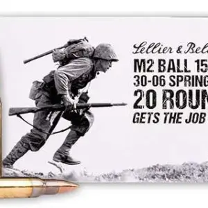 SELLIER & BELLOT 30-06 M1 150GR FMJ 20RD BOX 20 BOXES PER CASE