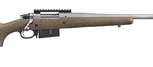 RUGER HAWKEYE LR HNTR 6.5PRC BOLT RFL, 22" MT STS THRDED BBL, SPECK BLK/BRN STOCK, 3RD MAG FED