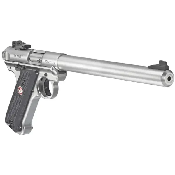 RUGER MRK IV TRGT 22LR 10" STS CHCKRD BLK GRP ADJ SIGHT 10RD - Image 2