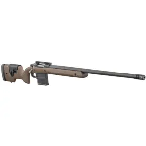Alternative view of RUGER HAWKEYE LR TRGT 308WIN BOLT 26" MT BLK THRDE BBL, SPECK BLK/BRN LAM STOCK, 10RD DETACH MAG