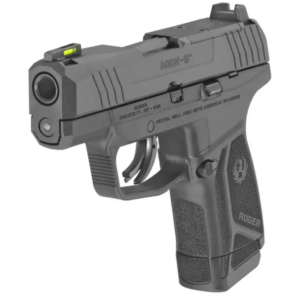 RUGER MAX-9 9MM PSTL 3.2" OPT RDY BLK/BLK 12+1 NO SAFETY - Image 2