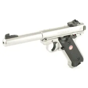Alternative view of RUGER MRK IV TRGT 22LR 5.5" STS BLK GRP ADJ SGHT 10RD