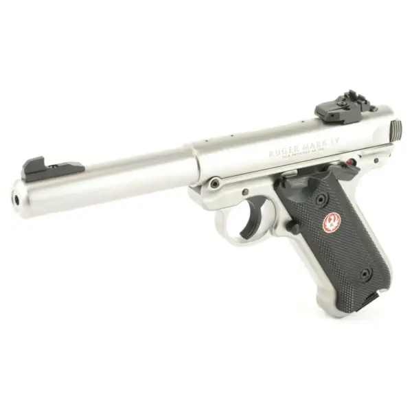 RUGER MRK IV TRGT 22LR 5.5" STS BLK GRP ADJ SGHT 10RD - Image 2