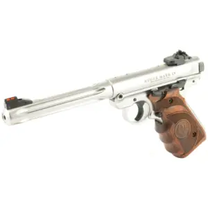 Alternative view of RUGER MRK IV HNTR 22LR 6.9" STS TRGT WD GRP FO ADJ SGHT 10RD