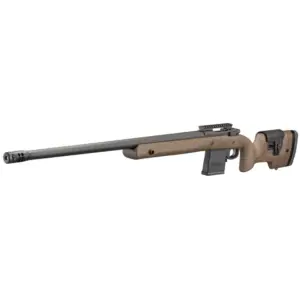 Alternative view of RUGER HAWKEYE LR TRGT 6.5 CRD 26" MT BLK THRDED BBL, SPECK BLK/BRN LAM STOCK, 5RD DETACH MAG