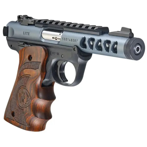RUGER MRK IV 22/45LTE 22LR 4.4" DMND GRY ANODZ TRGT WD GRP 10RD MASS COMP. - Image 3