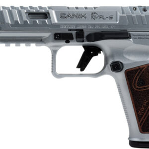 Alternative view of CANIK SFx RIVAL-S 9MM 5" OR - AS CHROME ROSEWOOD 18RD MAGS