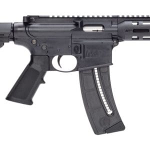 S&W M&P 15-22 PSTL 22LR BLK MLOK 8" THREADED BBL, SBA3 BRACE 1-25RD MAG