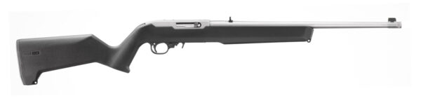 RUGER 10/22 MOE X22 STOCK 18.5" T.B. BLACK/STS 1-10RD