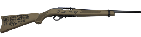 RUGER 10/22 CARBINE 22LR 18.5" BBL, 1-10RD FDE TRUMP 2.0 47TH