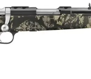 RUGER 77/44 44 MAG BOLT RIFLE, 16.6" BLUED T.B. BBL, KRYPTEK NOX CAMO, 4RD