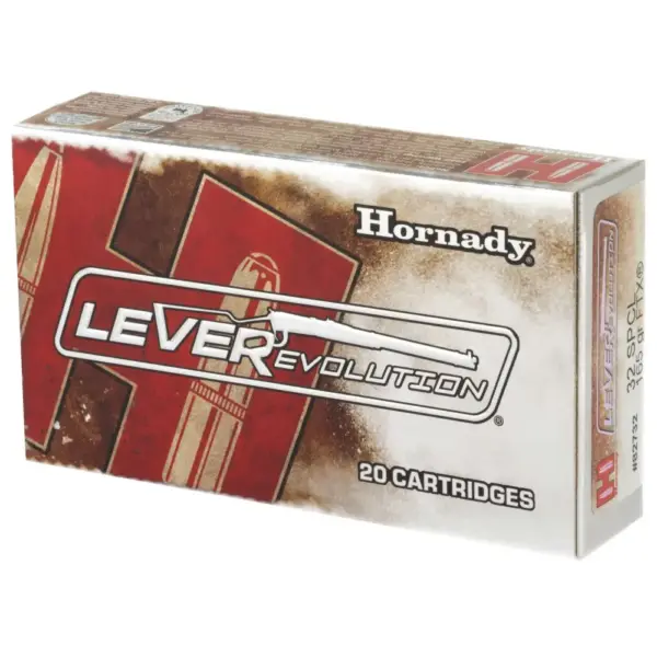 HORNADY LEVERREVOLUTION 32WIN SPL 165G FTX 20RD BX 200RD CASE - Image 2