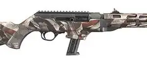 Alternative view of RUG PC CARB 9MM AM FLAG RFL 16.1" THRD FLTD W/HG 17RD