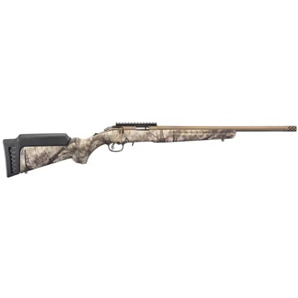 RUGER AMER RIMFIRE STND 22WMR RFL BB/GO WILD CAMO 18"