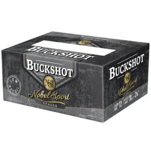 Noble Sport Buckshot Law Enforcement Shotshells 12ga 2-3/4" 9 pellet 1200 fps #00 250/ct Case (25-10/ct Boxes)