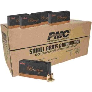 PMC Bronze .45 ACP Handgun Ammunition 230 gr FMJ 830 fps 1000/ct