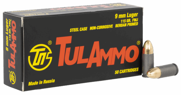 TULAMMO 9MM 115GR FMJ 50RD BOX