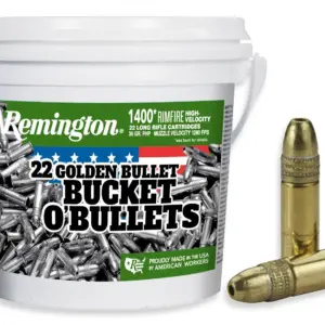 REMINGTON 22 GOLDEN BULLET, 22 LR, HV 36GR HP 1400 RD/BX 4 BX/CS