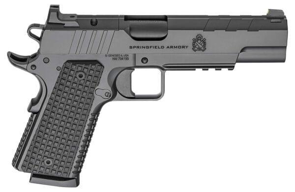 SPRINGFIELD ARMORY EMISSARY BLACK OUT 1911 45ACP 5" BLK 2-8RD AOS OPTC READY