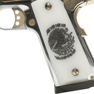 Alternative view of GIRSAN MC1911S LIBERADORE II - 45ACP CHROME/GOLD ENGRAVED 8RD