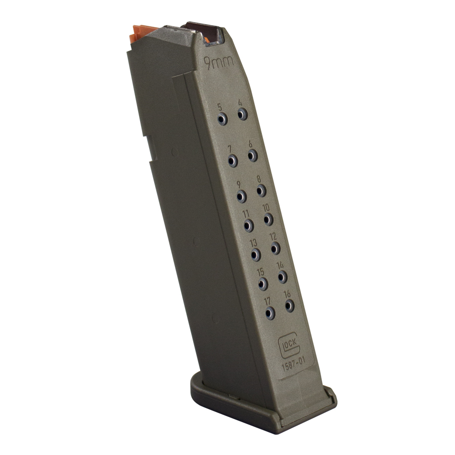 GLOCK MAGAZINE G17 9MM 17RD ODG PKG