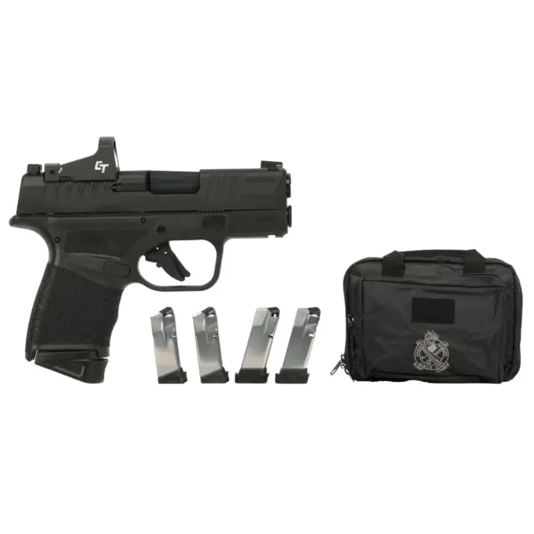 SPRINGFIELD ARMORY HELLCAT GEAR UP PKG OSP 9MM 3" BLK 5-10RD CT-1500, RANGE BAG