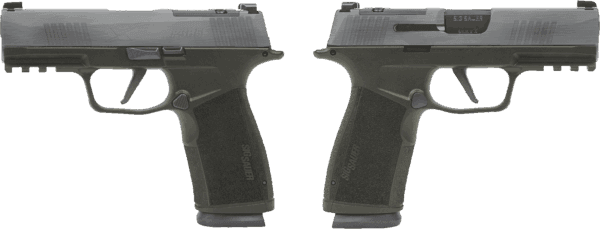 SIG SAUER P365 X-MACRO 9MM PSTL 3.7" CRUSHED SILVER BATTLEWORN 2-17RD MAGAZINES